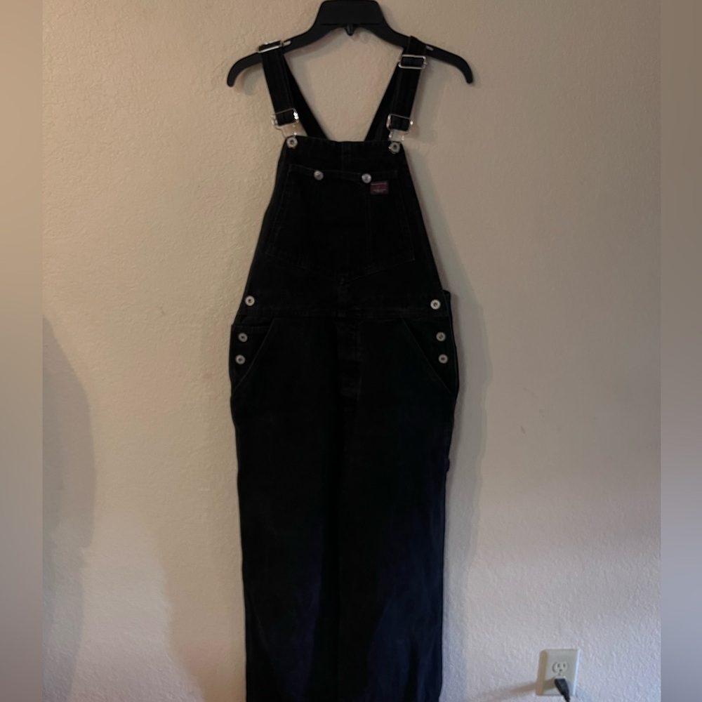 Vintage Guess Charcoal Denim Overalls - Picture 14 of 15